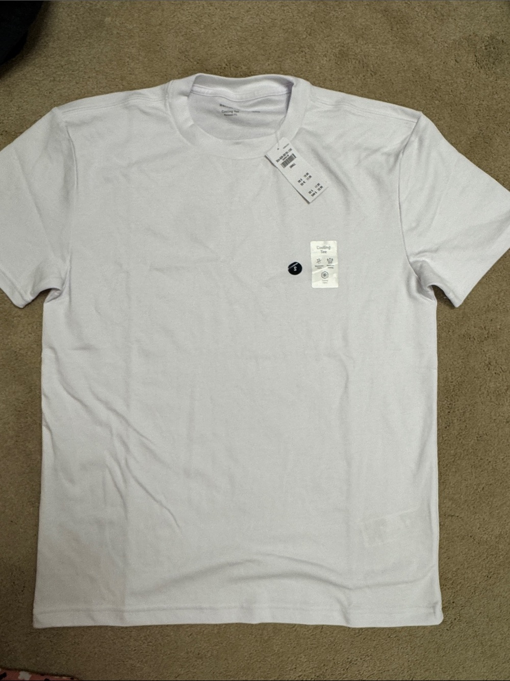 Hollister White Short-Sleeves cooling tee relaxed fit